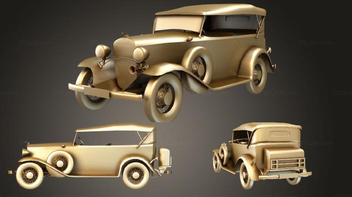 Автомобили и транспорт (Старый автомобиль, CARS_2853) 3D модель для ЧПУ станка